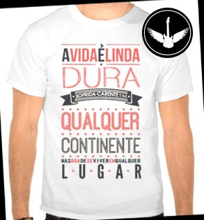Camiseta O Rappa Banda Rock Nacional Blusa Frase Música R 2890