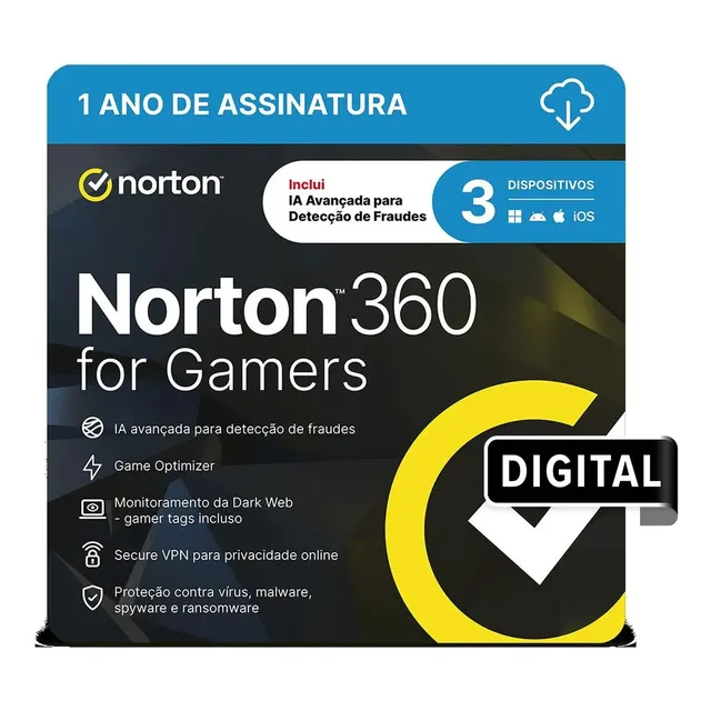 Norton 360 For Gamers 3 Dispositivos (digital)