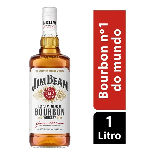 Whisky Bourbon Jim Beam White 1l