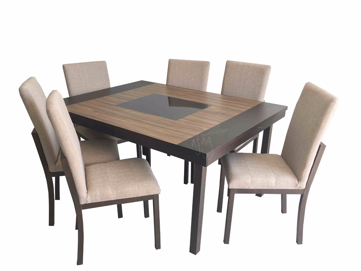 A Comedor Mesa 6 Sillas Moderno Mesa Grande Café Con Veta ... A Comedor Mesa 6 Sillas Moderno Mesa Grande Café Con Veta ...