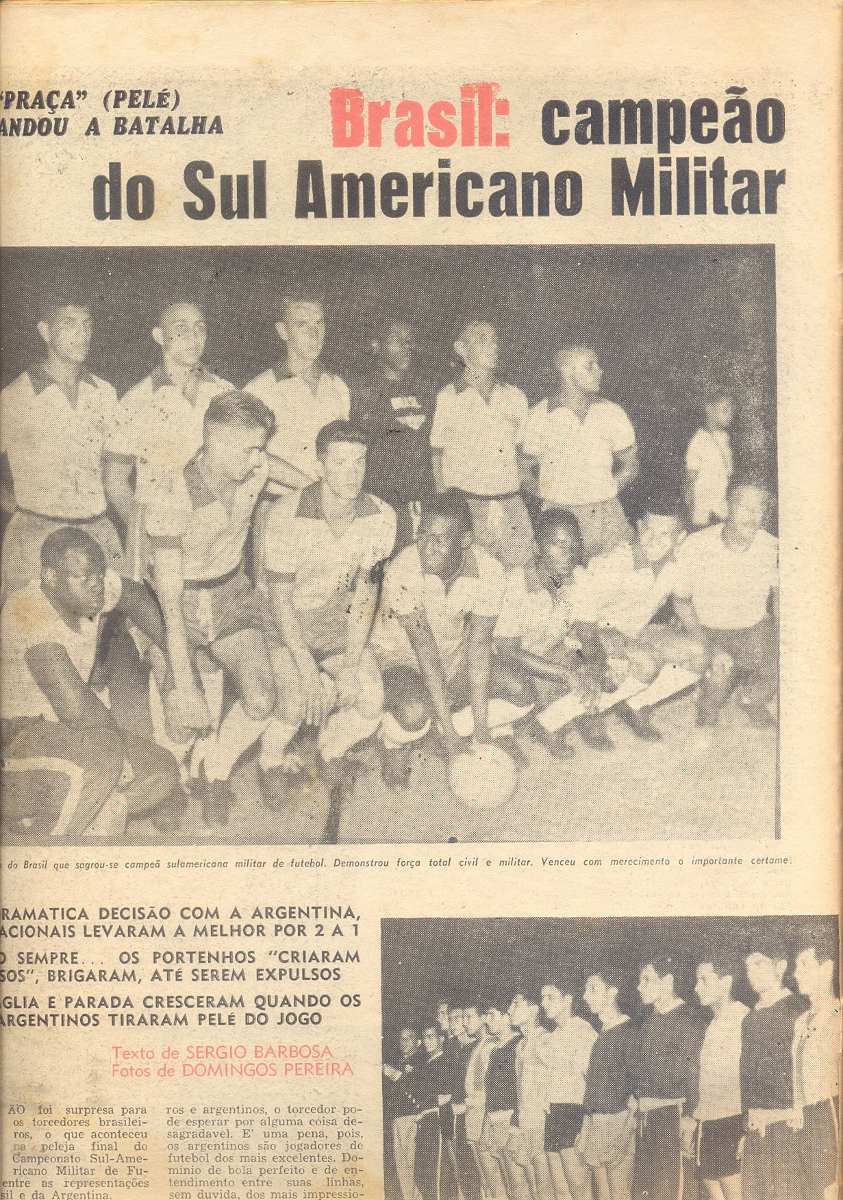 Campeão Sul-americano Militar 1959에 대한 이미지 검색결과