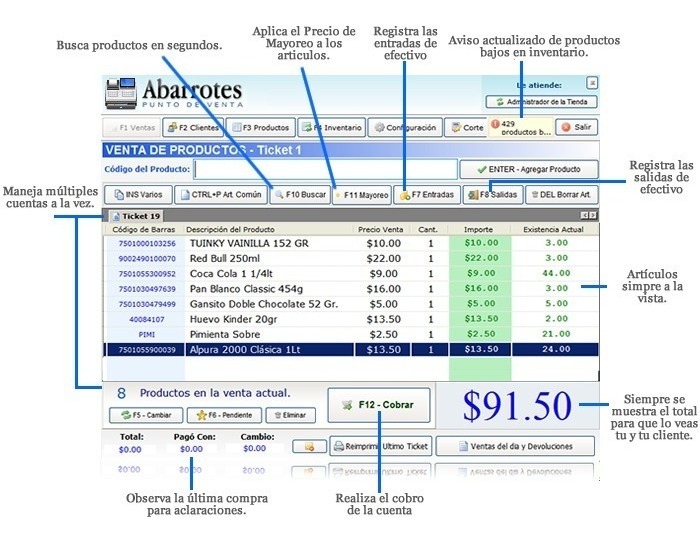 Abarrotes punto de venta full 2019