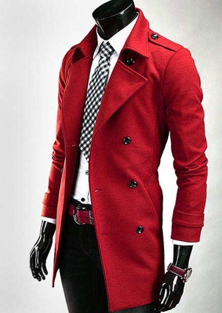 chaqueton rojo hombre