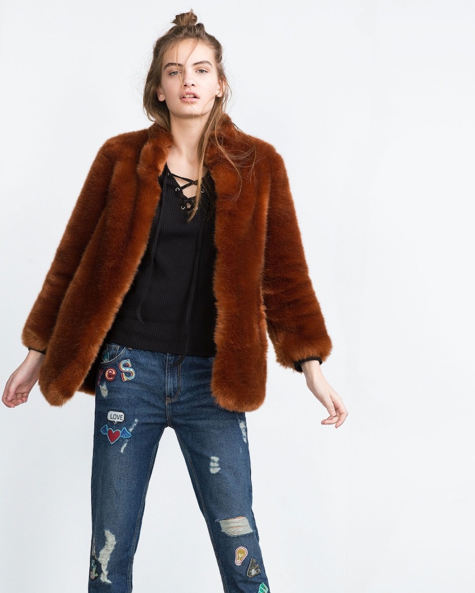 Abrigo Tres Cuartos Zara Trafulc De Pelo Sintético - $ 1,700.00 en ... Abrigo Tres Cuartos Zara Trafulc De Pelo Sintético - $ 1,700.00 en ...