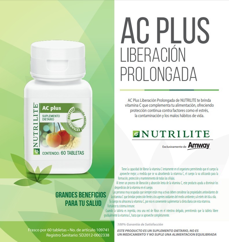 Ac Plus Vitamina C Prolongada Premium Made In Eeuu Envios - $ 420 ...