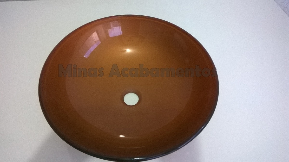 Acabamento Pia De Vidro Banheiro Redonda Bronze 30x30x12 R$ 179,00 em Merca -> Pia De Banheiro Redonda Acabamento Pia De Vidro Banheiro Redonda Bronze 30x30x12 R$ 179,00 em Merca -> Pia De Banheiro Redonda