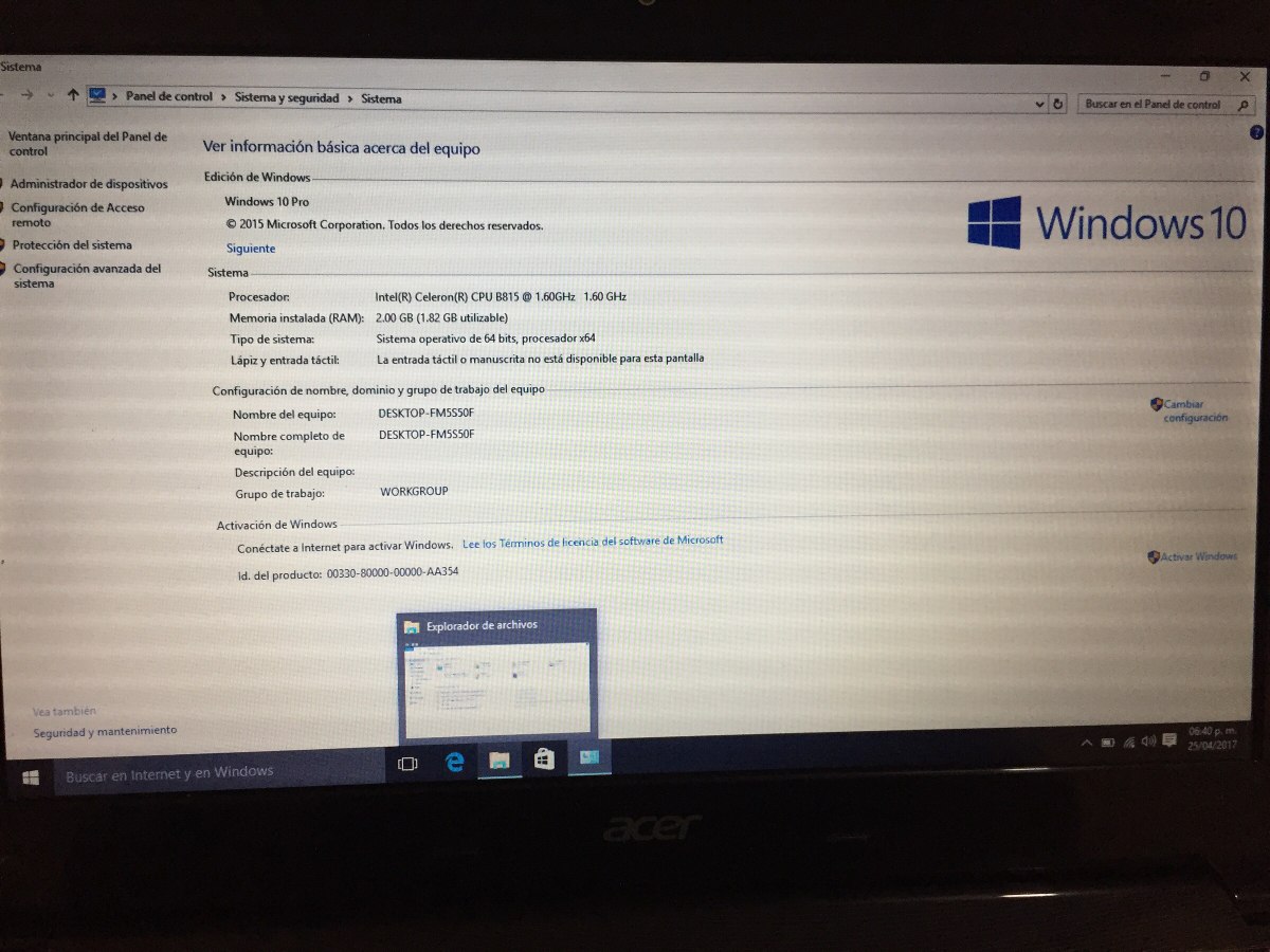 Driver acer ms2347 Windows 7