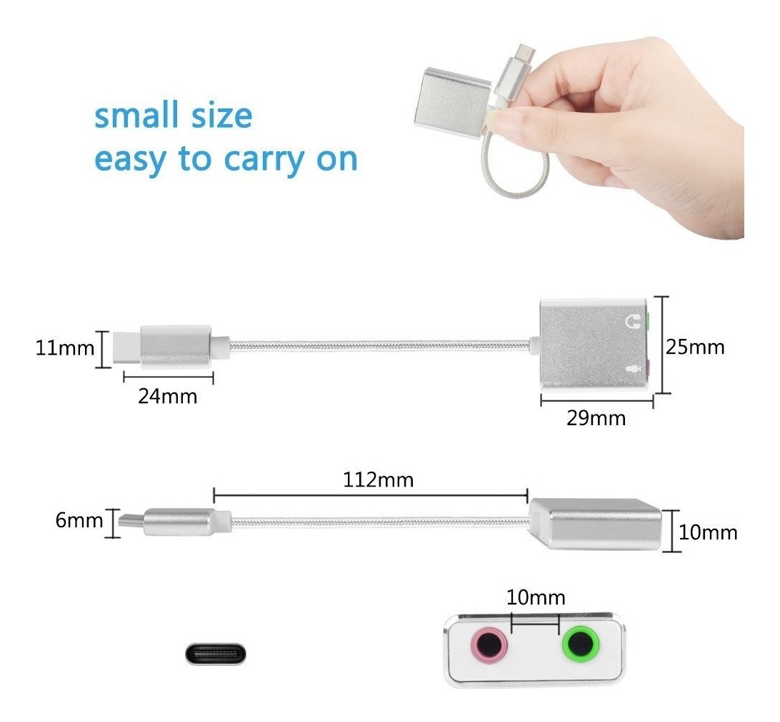 Adaptador de sonido 6mm