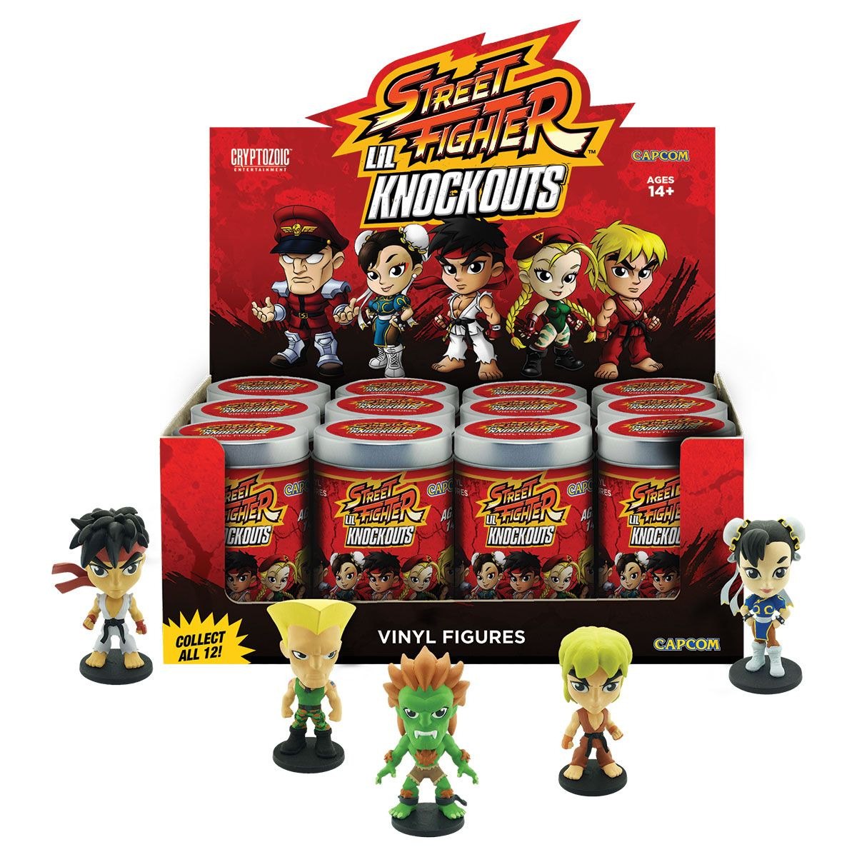 Cryptozoic Street Fighter Lil Knockout Vinyl Figures