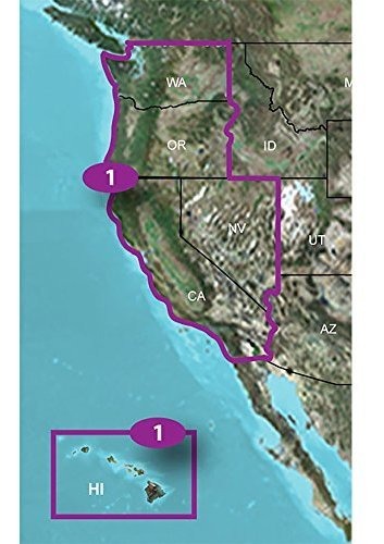 Estados Unidos Oeste mapa topo para Garmin Estados Unidos Oeste