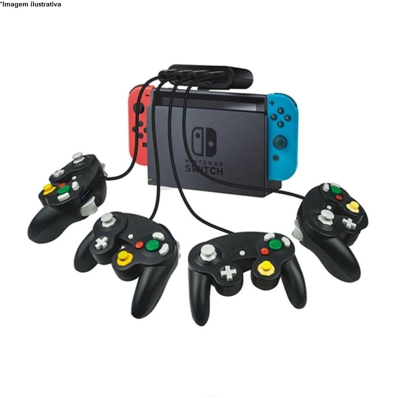 Controle Para Game Cube Nintendo Wii/U Switch Computador Azul em Promoção  na Americanas