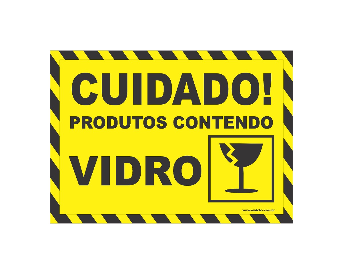 adesivo cuidado prod vidro caixa transporte h kit 200 peça r 90