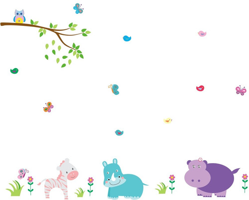 Adesivo De Parede Infantil Zoo Safari Bichinhos Coruja R$ 85,90 em Mercado Livre Adesivos Decorativos De Parede Mercado Livre ~ Adesivo De Parede Infantil Zoo Safari Bichinhos Coruja R$ 85,90 em Mercado Livre