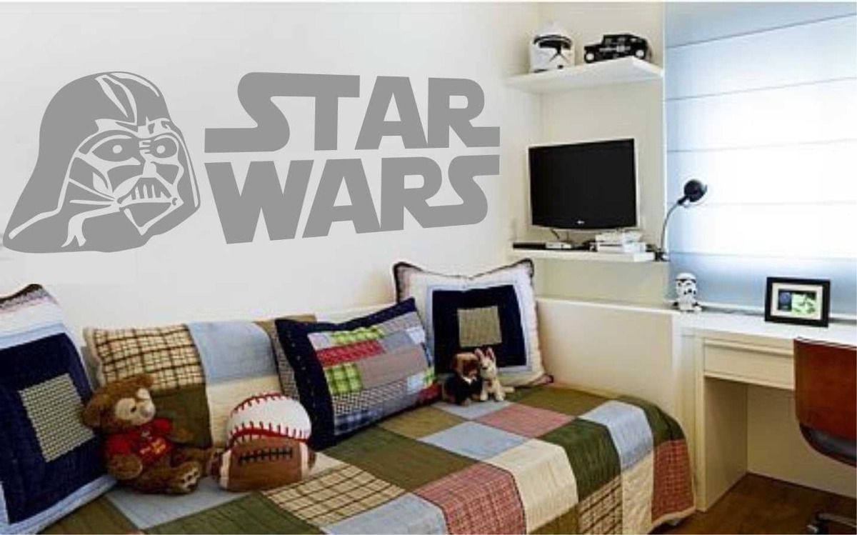 Adesivo De Parede Star Wars Dartwader Jedy Guerra R$ 79,90 em Mercado Livre Aparador Cocina Estrecho ~ Adesivo De Parede Star Wars Dartwader Jedy Guerra R$ 79,90 em Mercado Livre