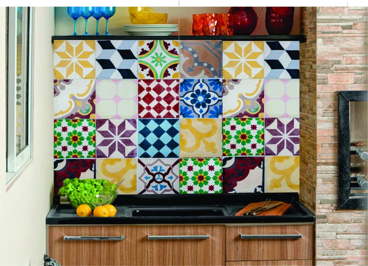 Adesivo decorativo azulejo português ladrilho hidráulico mod r ... Azulejos adesive
