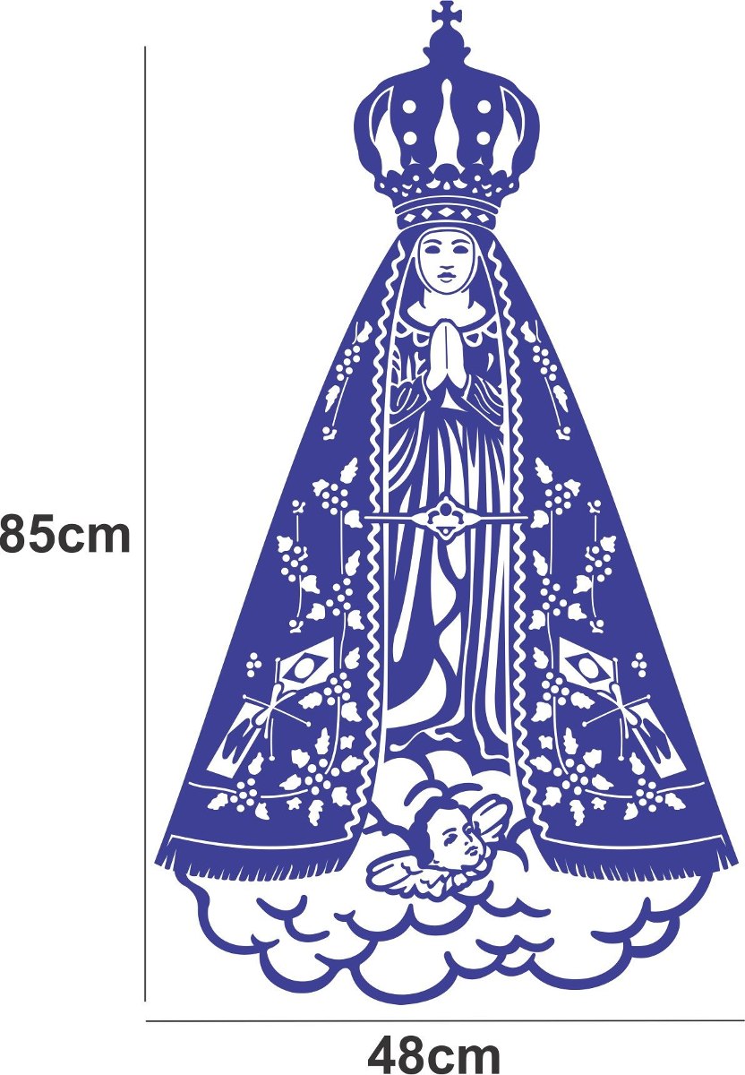 Adesivo Decorativo Nossa Senhora Aparecida Em Tamanho Adesivo Decorativo Nossa Senhora Aparecida Em Tamanho
