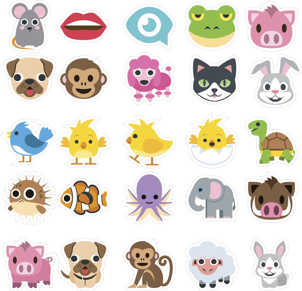 Adesivo Emoji Destacável Com Animais R$ 14,90 em Mercado Livre Adesivo De Parede Emoji ~ Adesivo Emoji Destacável Com Animais R$ 14,90 em Mercado Livre