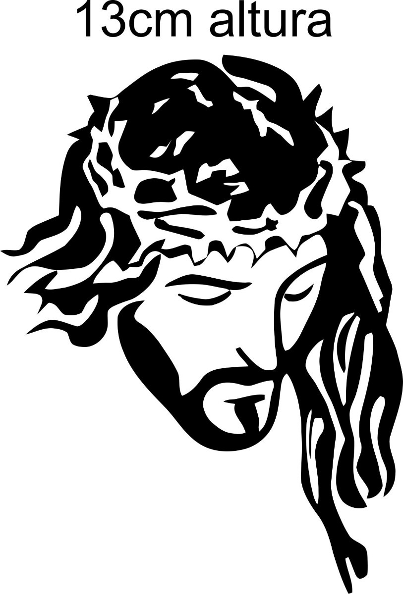 Adesivo Jesus Adesivo Cristão Carro Vidro 10x13cm - R$ 14 Adesivo Jesus Adesivo Cristão Carro Vidro 10x13cm - R$ 14