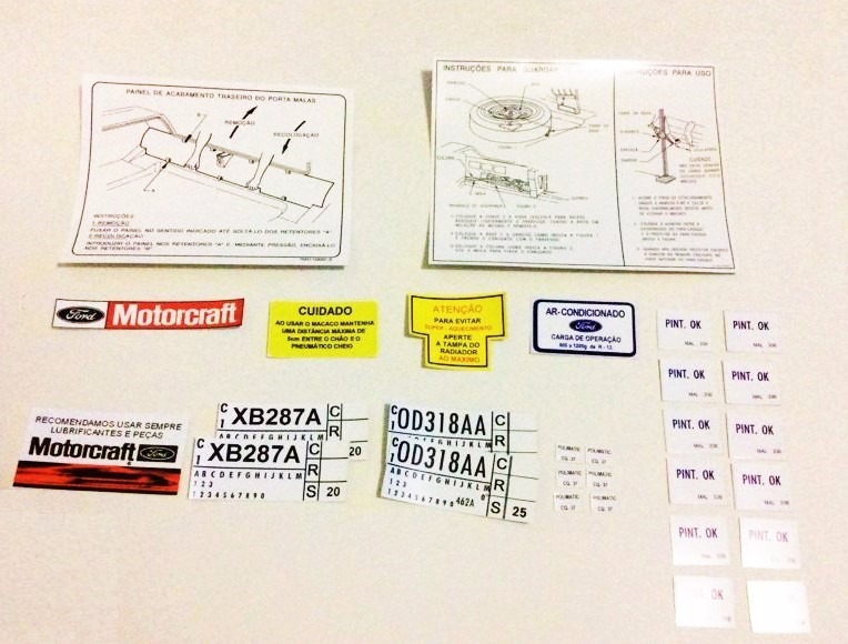 Adesivo Motorcraft Ford Galaxie, Maverick, Corcel,f-100 