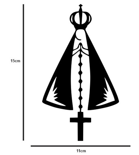 Adesivo Nossa Senhora Aparecida - R$ 4,00 em Mercado Livre