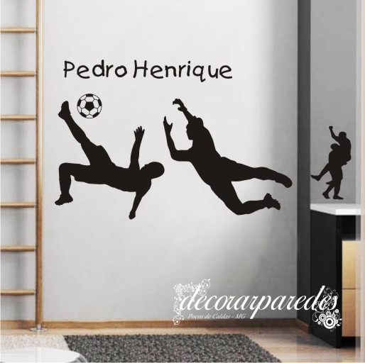 Adesivo Parede Futebol 02 Jogadores B R$ 69,00 em Mercado Livre Armario Sinonimo De Arca ~ Adesivo Parede Futebol 02 Jogadores B R$ 69,00 em Mercado Livre