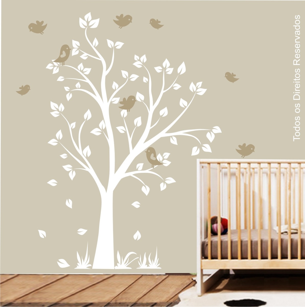 Adesivo Quarto Infantil Passarinhos Safari Arvore Zoo M93 Adesivo Quarto Infantil Arvore ~ Adesivo Quarto Infantil Passarinhos Safari Arvore Zoo M93