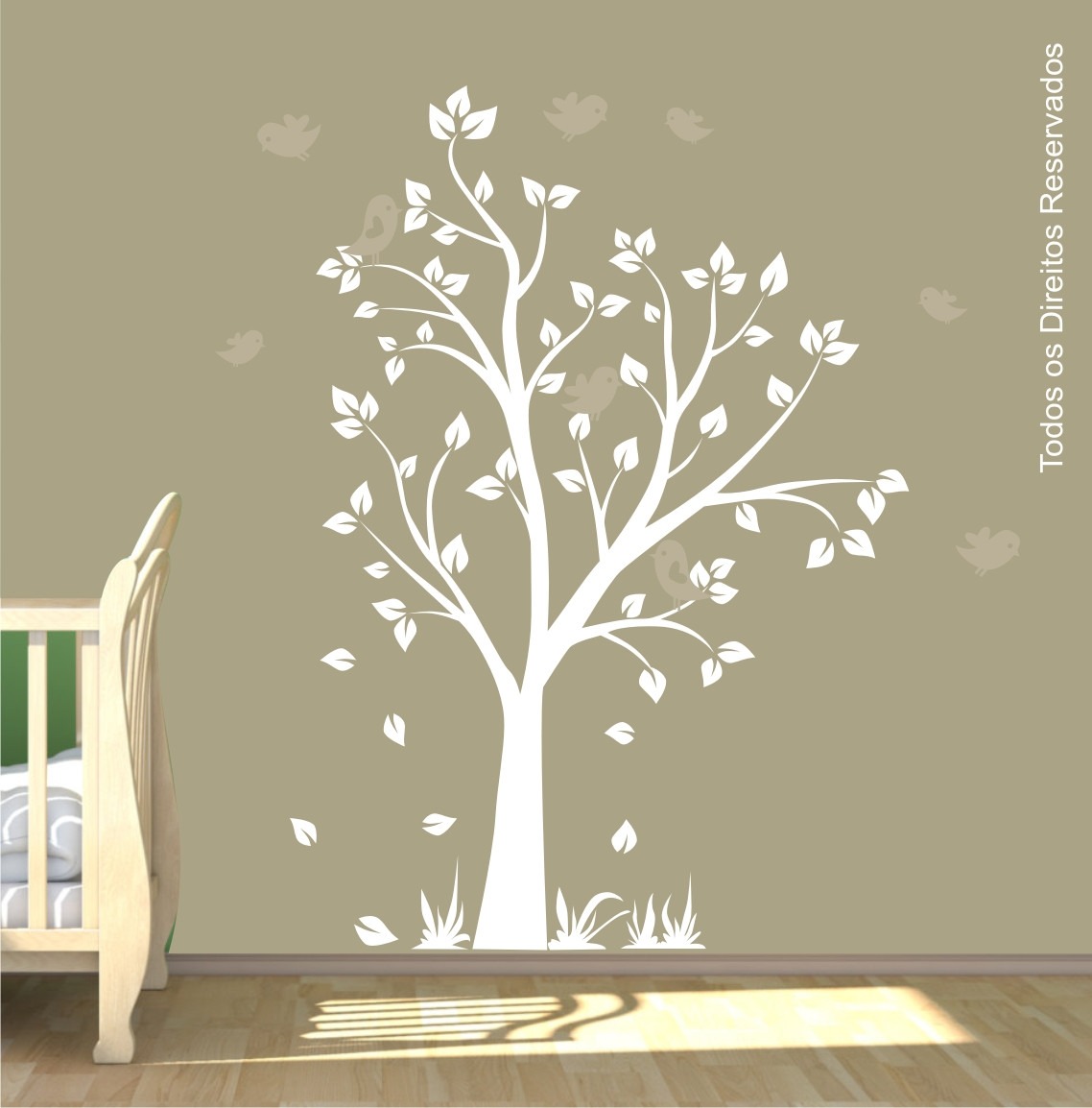 Adesivo Quarto Menino Infantil Passarinhos Arvore Zoo M93 R$ 148,00 em Mercado Livre Aparador Jugui ~ Adesivo Quarto Menino Infantil Passarinhos Arvore Zoo M93 R$ 148,00 em Mercado Livre
