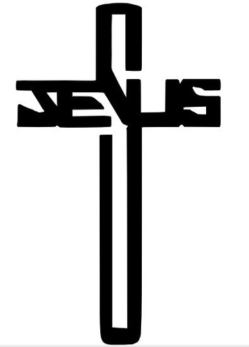 Adesivo Religioso Decorativo Jesus Cristo Na Cruz Reli-16 