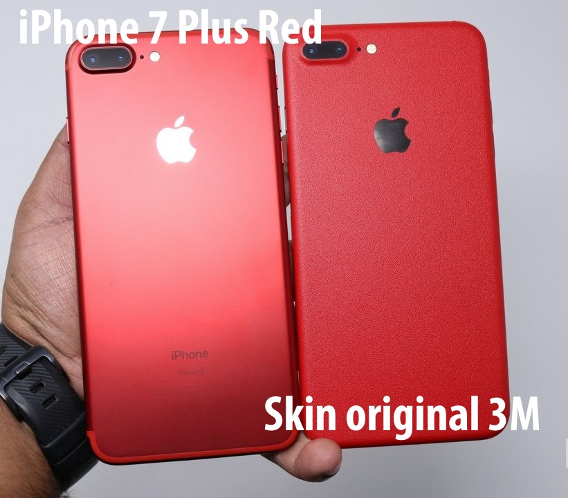 Adesivo Skin Traseira Vermelho Red iPhone 7 E 7 Plus Da 3m 