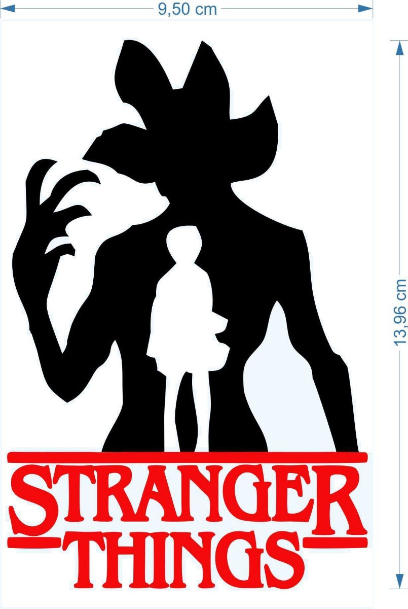 Adesivo Stranger Things 10cmx15cm Série Geek R 14,98 em