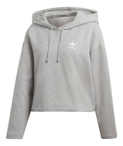 buzo adidas gris mujer