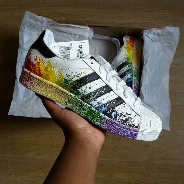 superstar adidas salpicadas