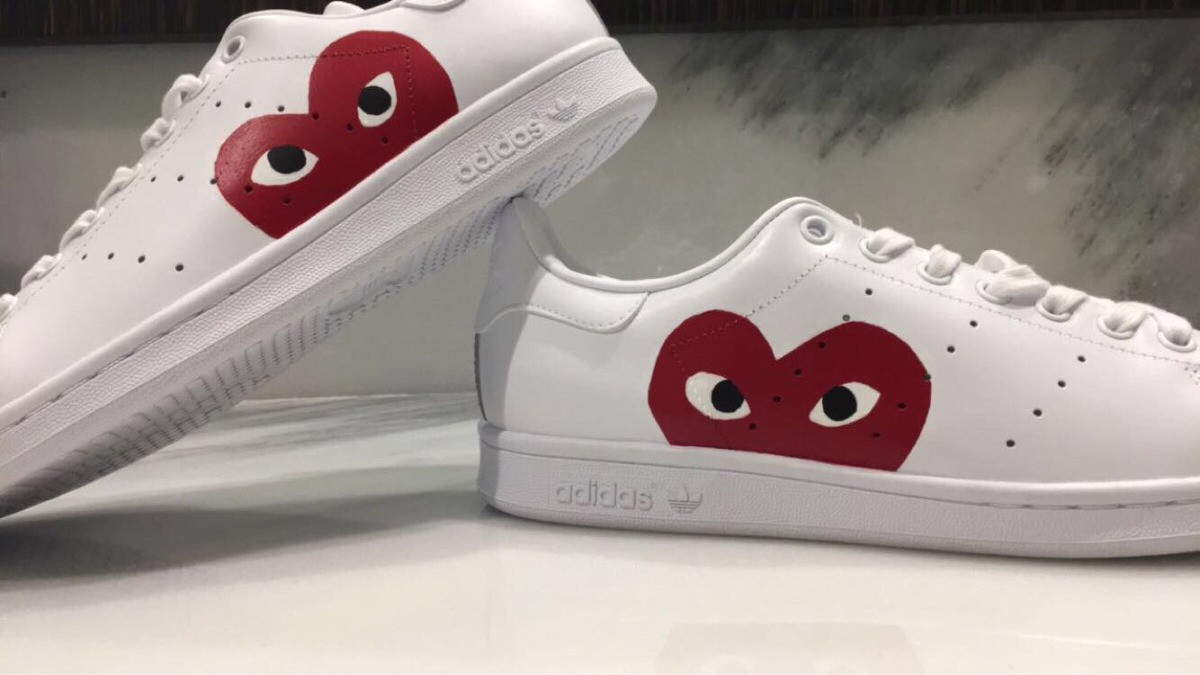 cdg x stan smith