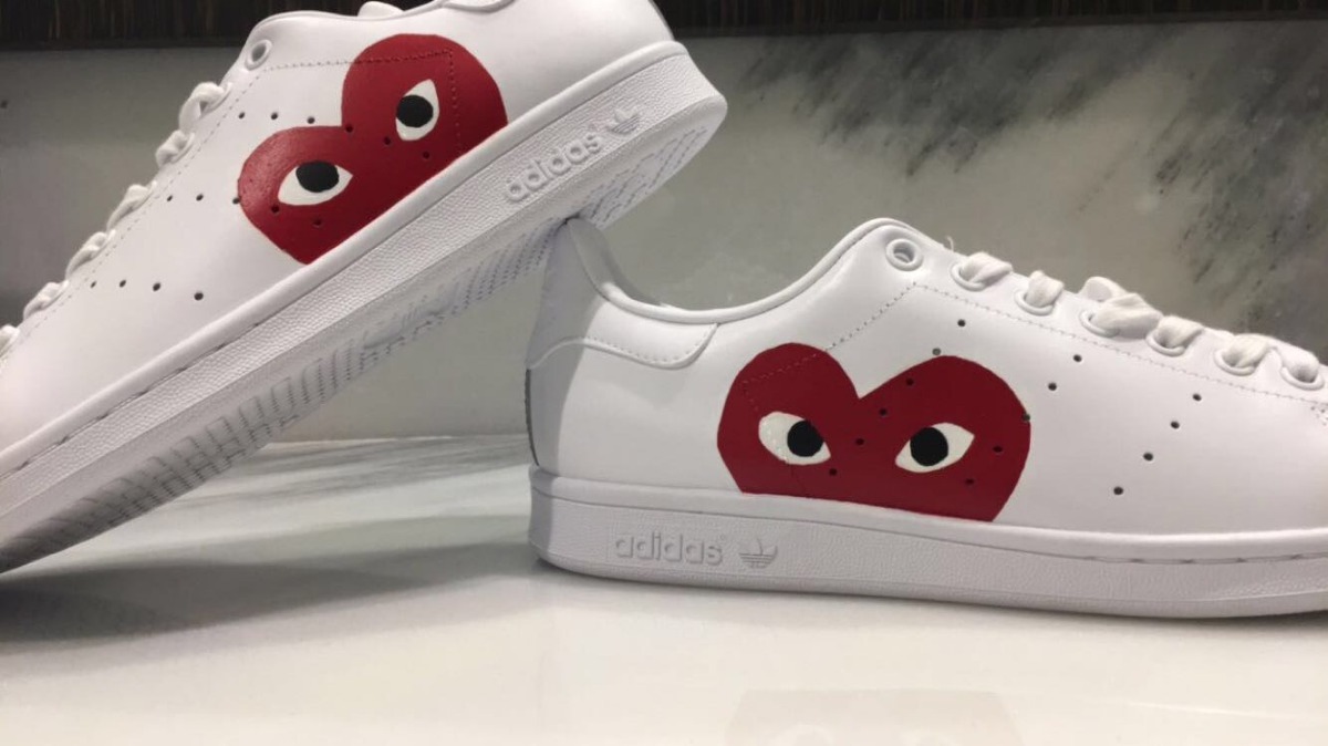 cdg x stan smith