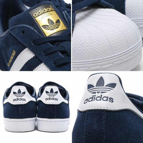 adidas superstar azules gamuza