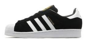 adidas superstar gamuza negro