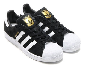 adidas superstar negras gamuza