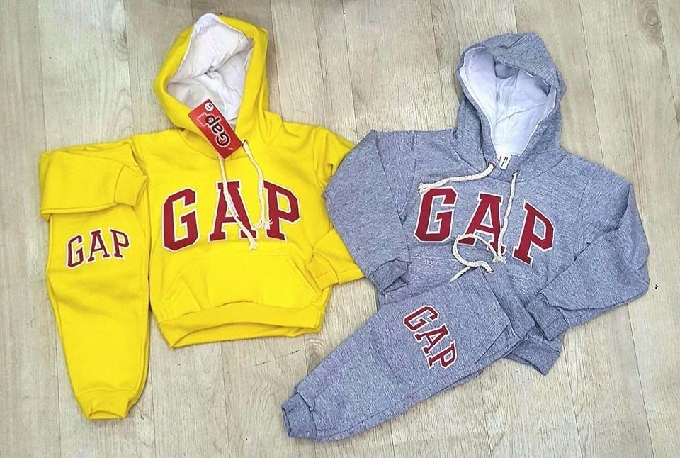 Agasalho Moleton Gap Top Unisex 2 Ao 14 Azul Cinza Promoçao - R$ 119,90 em Mercado Livre