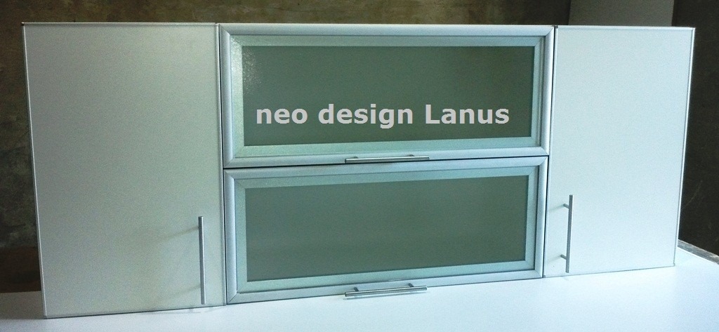 Alacena puertas vidrio modelo horizonte cantos aluminio 4.400 ... Cantos aluminio para muebles cocina