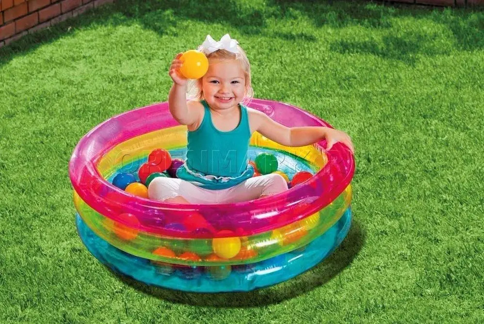 Alberca Inflable Con 50 Pelotas Diversión Para Bebes