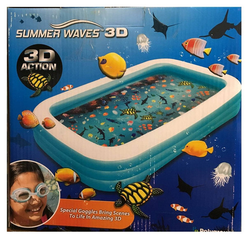 Alberca Piscina Inflable Familiar 3d Nuevo - $ 1,095.00 en ...