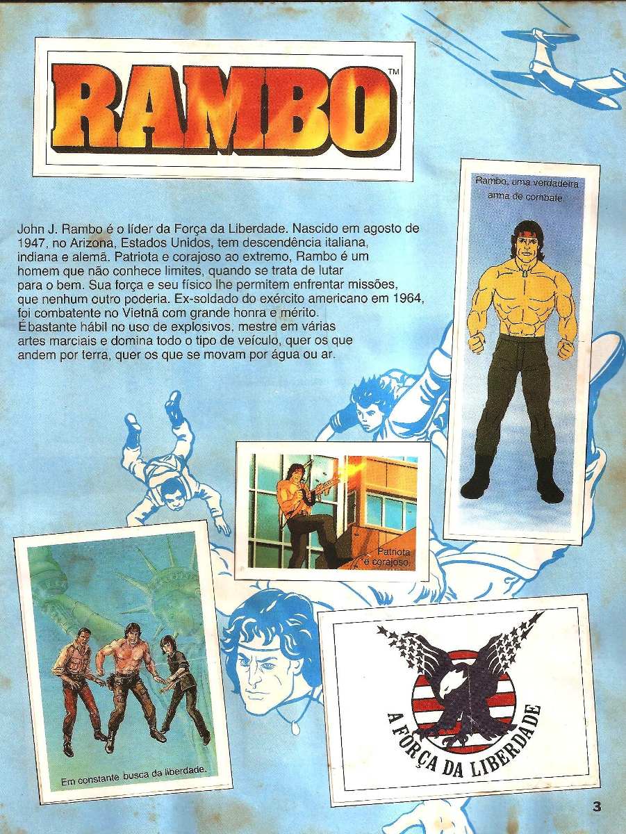 Album Rambo - Completo - Ed Abril + Envelope Grátis - R 