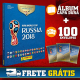 Álbum Copa Rússia 2018 Capa Dura + 100 Envelopes Pacotinhos