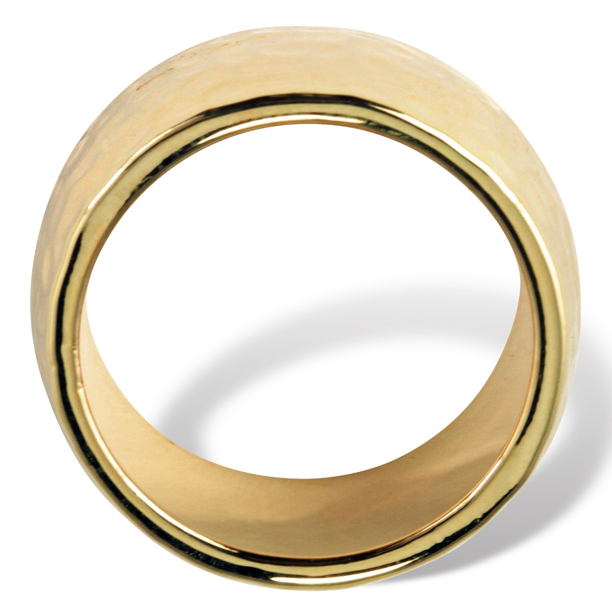 aliança banhada ouro 14k estilo martelada tamanho 10 cartier ring size chart