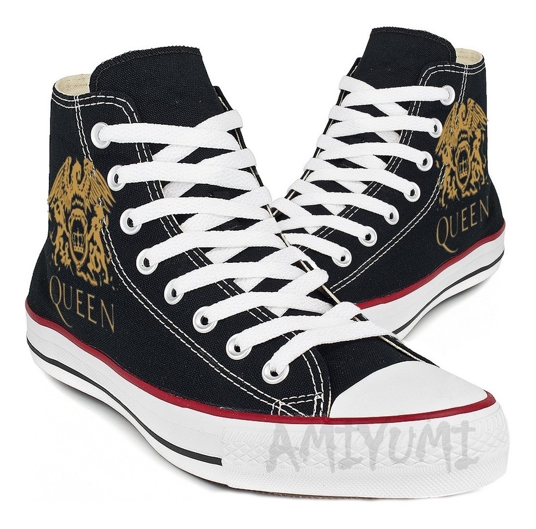 All Star Queen Converse Cano Alto Tênis Freddie Mercury - R$ 359,05 em Mercado Livre