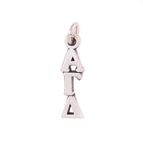 Alpha Xi Delta Sorority Sterling Silver Lavalier with Chain