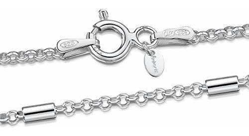 Colgante rectangular cl/ásico Amberta Plata de ley 925 con /ámbar b/áltico