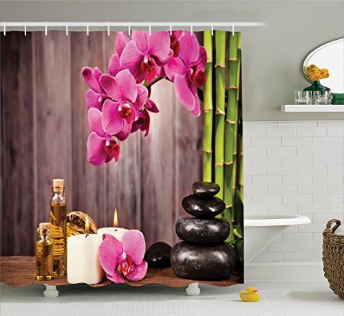 Ambesonne Spa Decoración Colección, Spa Orquídea Flores... - $ 55.990