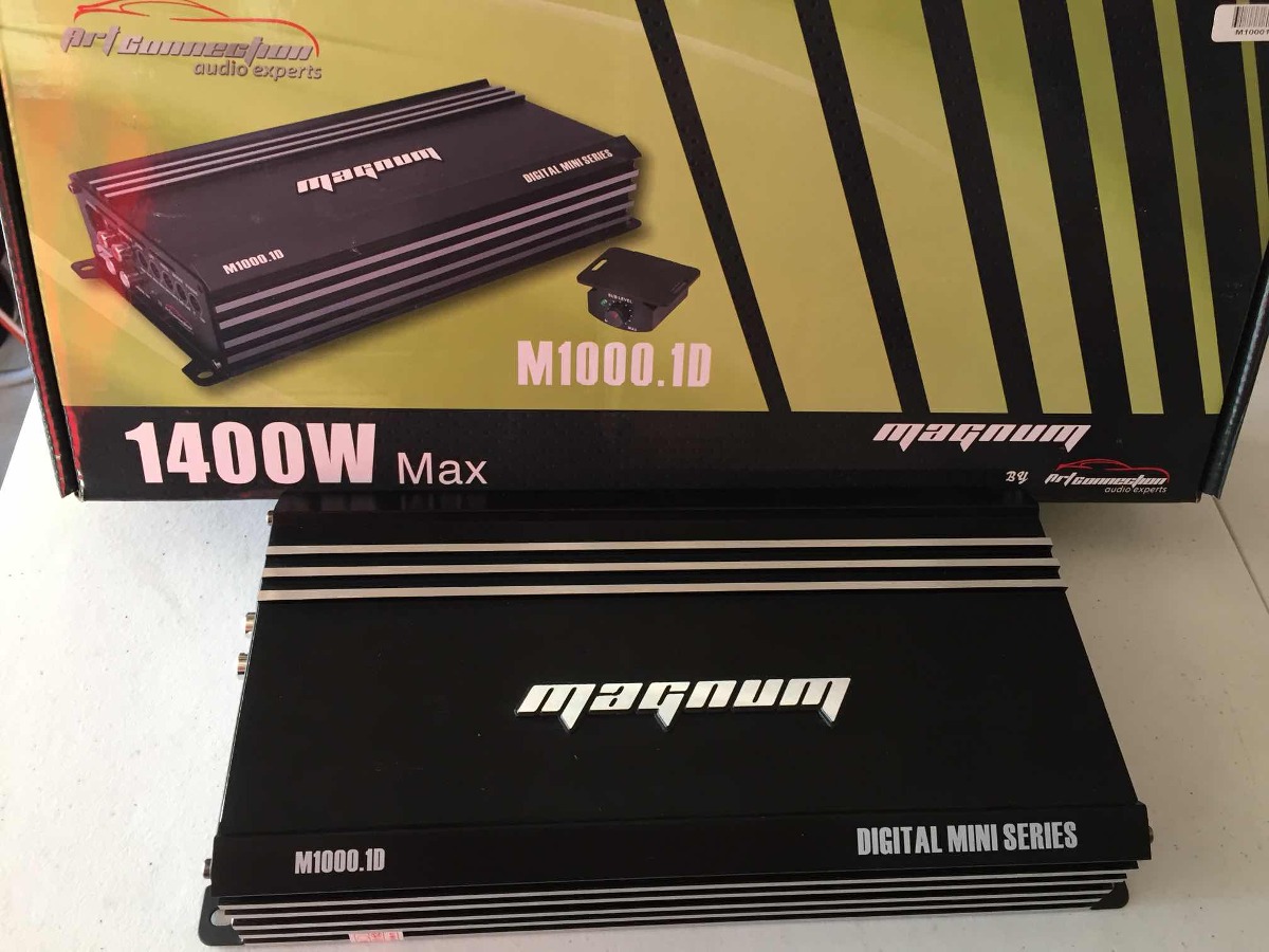 Amplificador Magnum 4 Canales Amplificador Magnum M1000.1d Clase D 1ch 1400w Max - $ 2,685.00 en