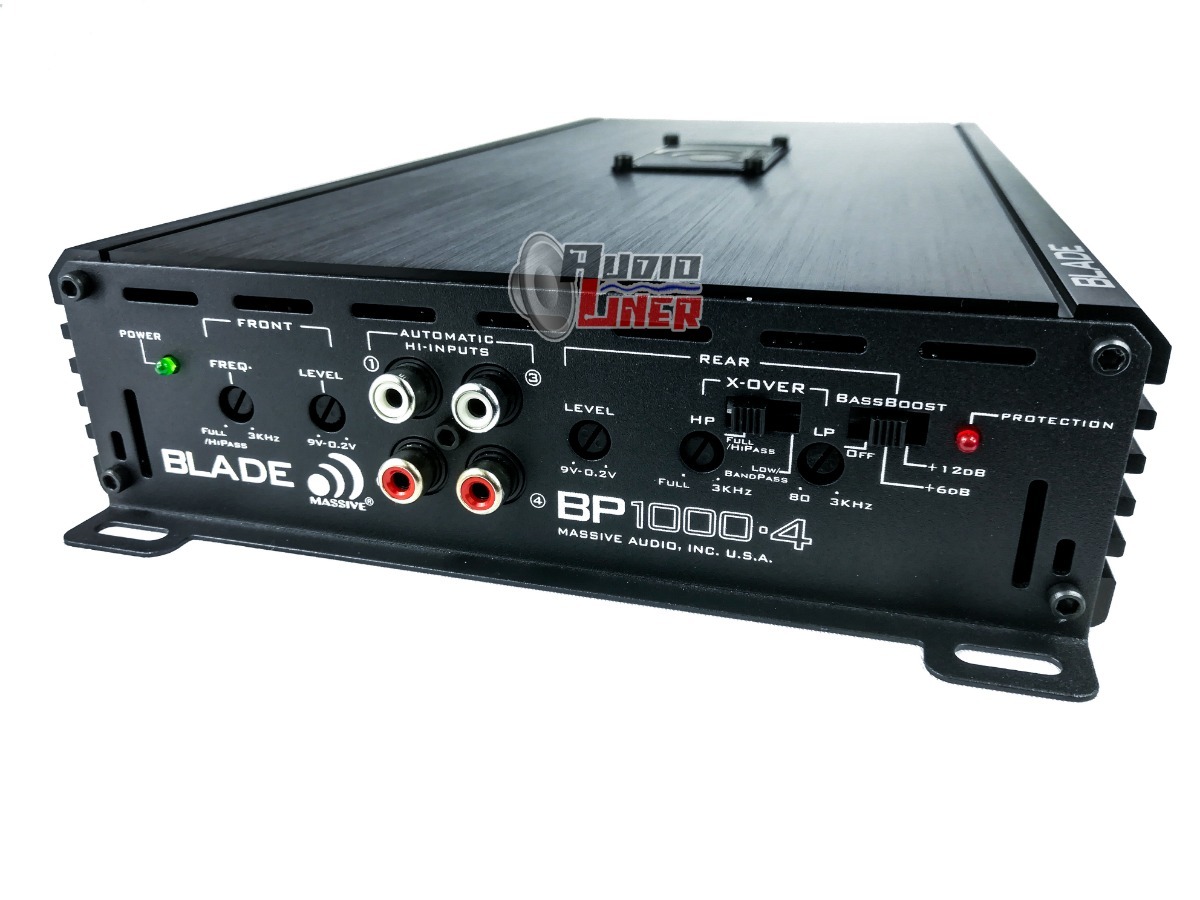 Amplificador Magnum 4 Canales Amplificador Massive Audio 4 Canales Bp1000.4 - $ 2,310.00 en Mercado Libre